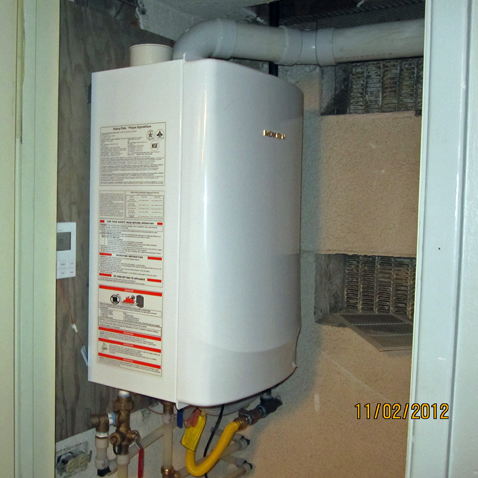 Tankless heater